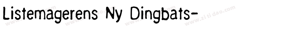 Listemagerens Ny Dingbats字体转换